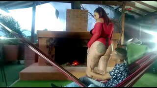 Unë fuck në shërbim të një motel për shkak të dashurën time lë të më pritur për të parë se culiada në vatër dhe në amaca me lustylatinasex