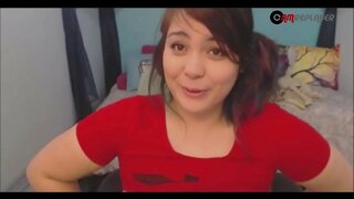 BBW Teen Camgirl Geme e si Masturba